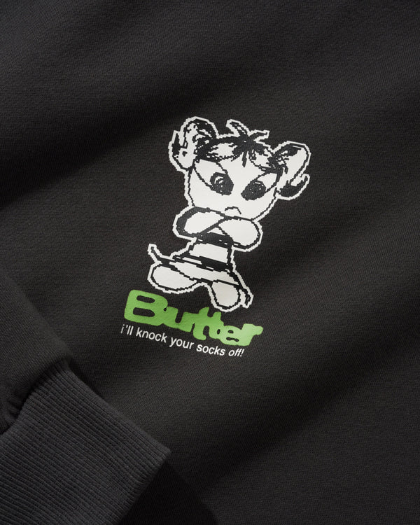 Butter Goods Vexed Pullover Hood, Charcoal
