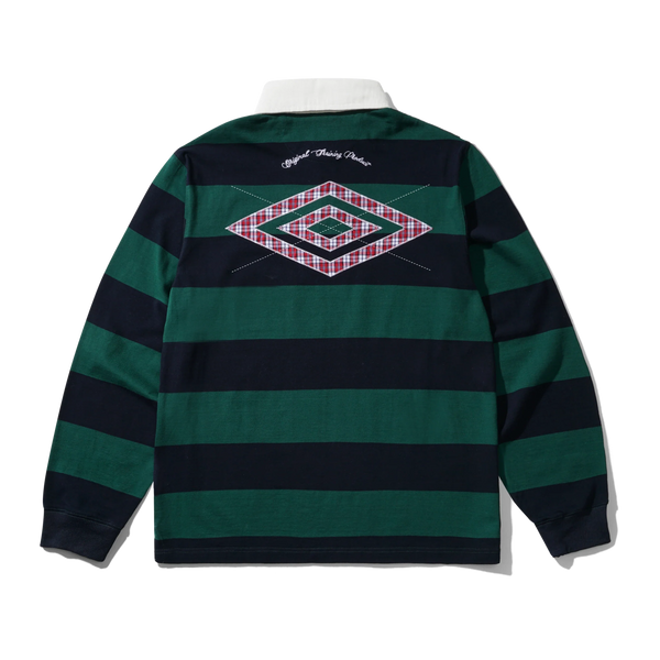 Butter Goods Victory Rugby Polo, Navy / Forest
