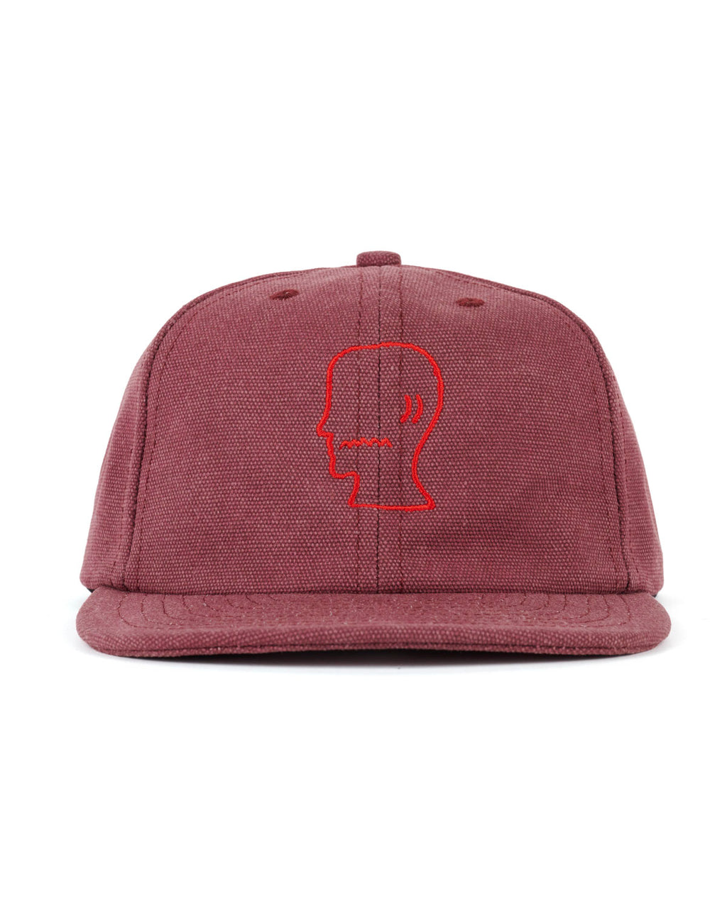 Washed Twill Logohead Hat, Raspberry