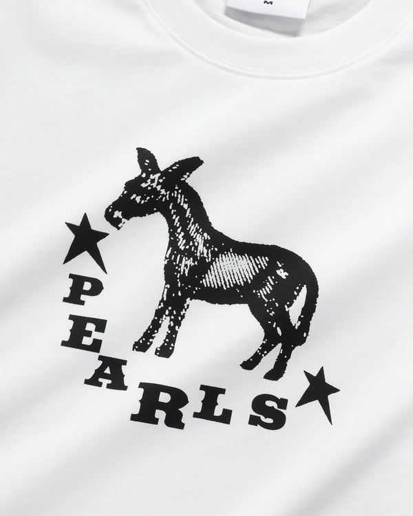Pearls Skateboards Western Tee, White