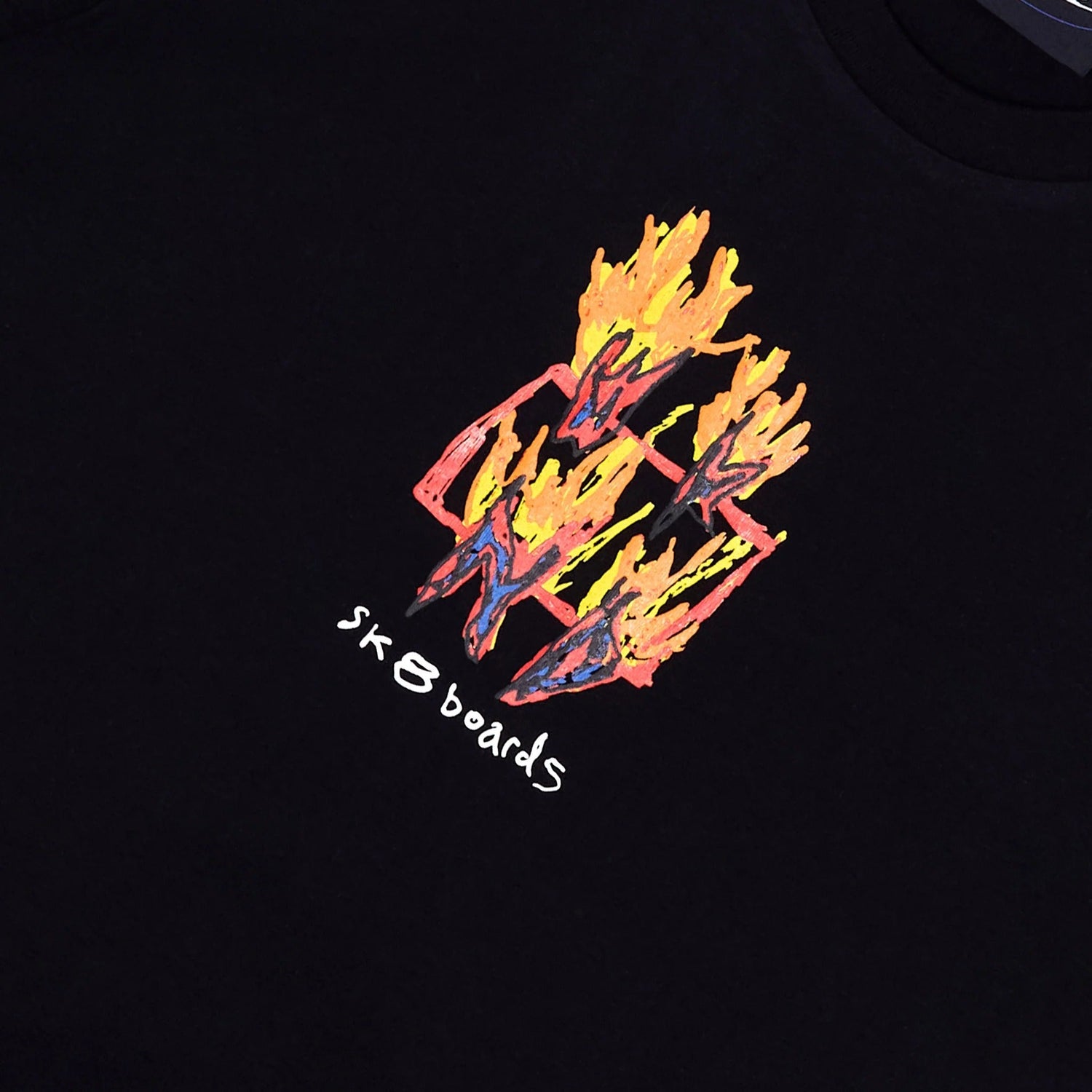 Ashed Out Tee, Black