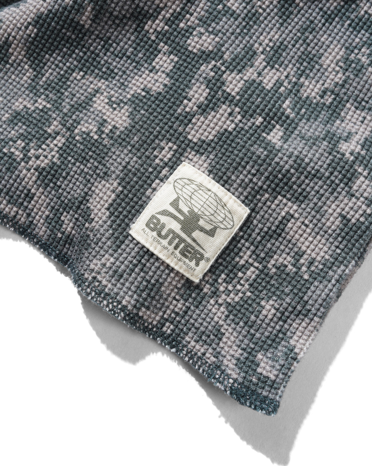 Waffle L/S Top, Digital Camo