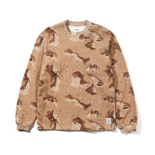 Waffle L/S Top, Desert Camo