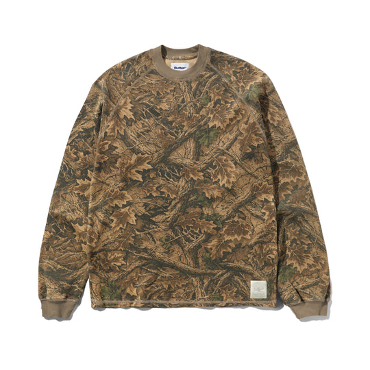 Waffle L/S Top, Forest Camo