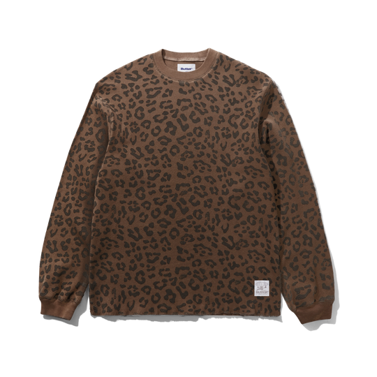 Waffle L/S Top, Leopard