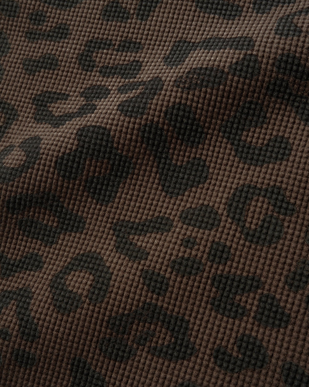 Waffle L/S Top, Leopard