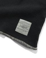 Waffle L/S Top, Washed Black