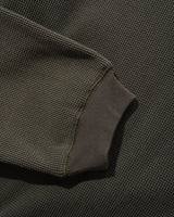 Waffle L/S Top, Washed Dark Grey