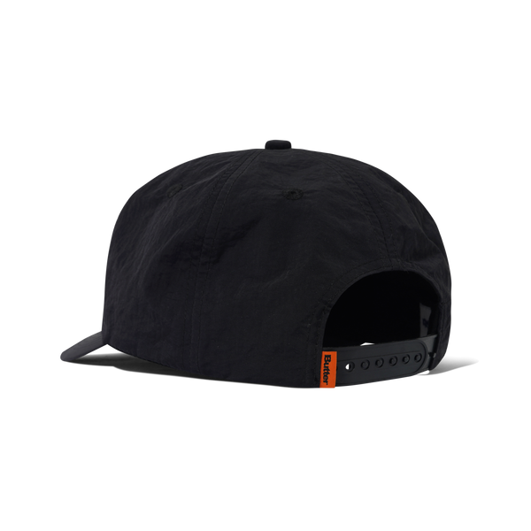 Butter Goods Warped 5 Panel Cap, Black