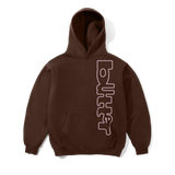 Warped Pullover Hood, Dark Brown