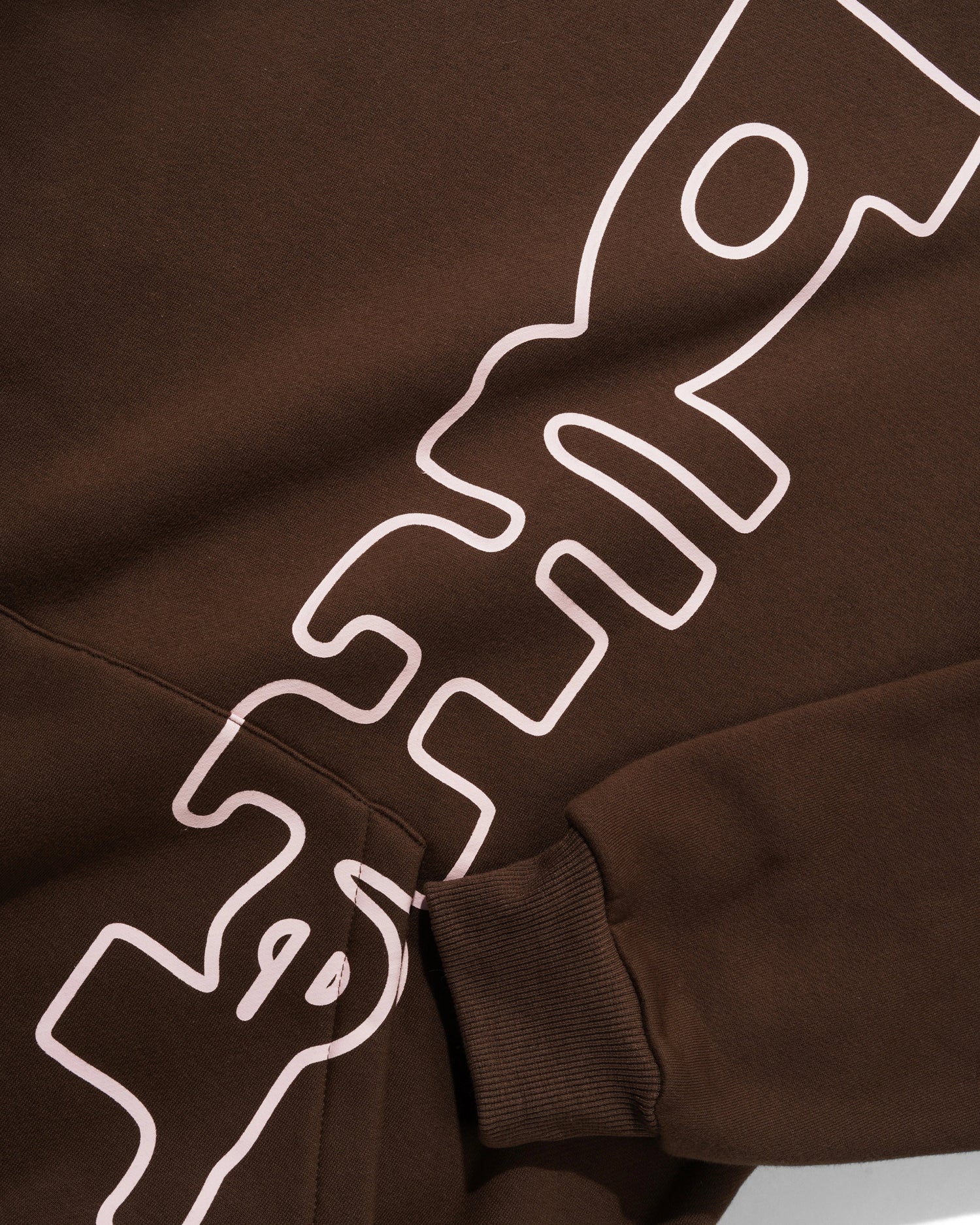 Warped Pullover Hood, Dark Brown