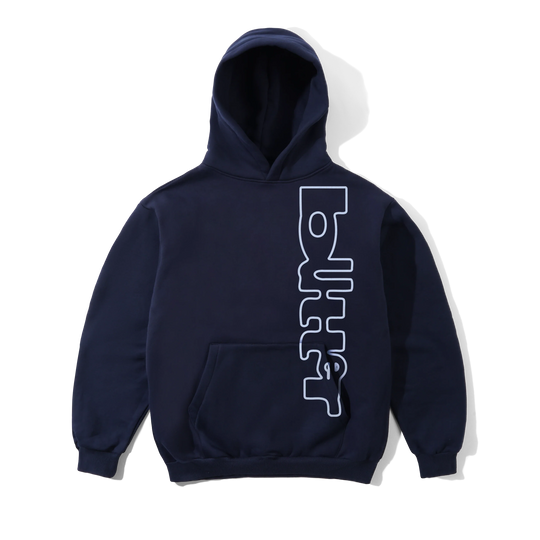 Warped Pullover Hood, Navy
