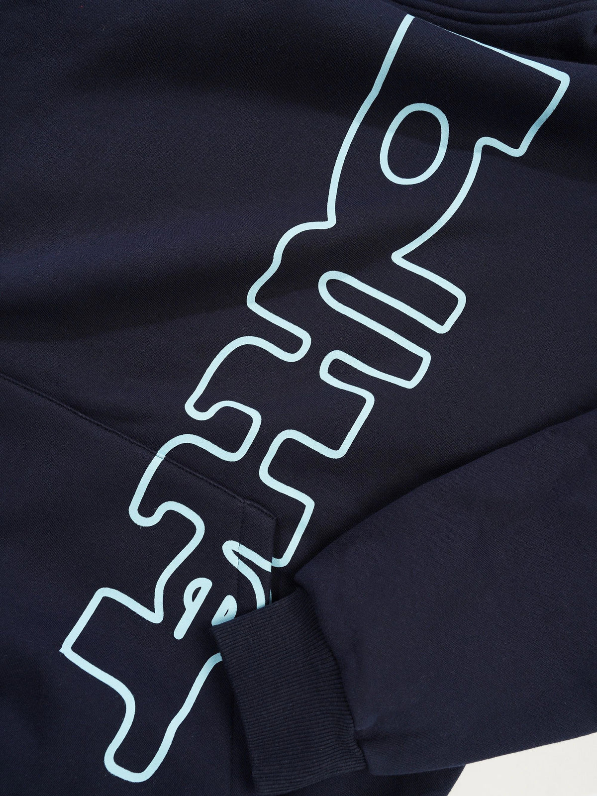 Warped Pullover Hood, Navy