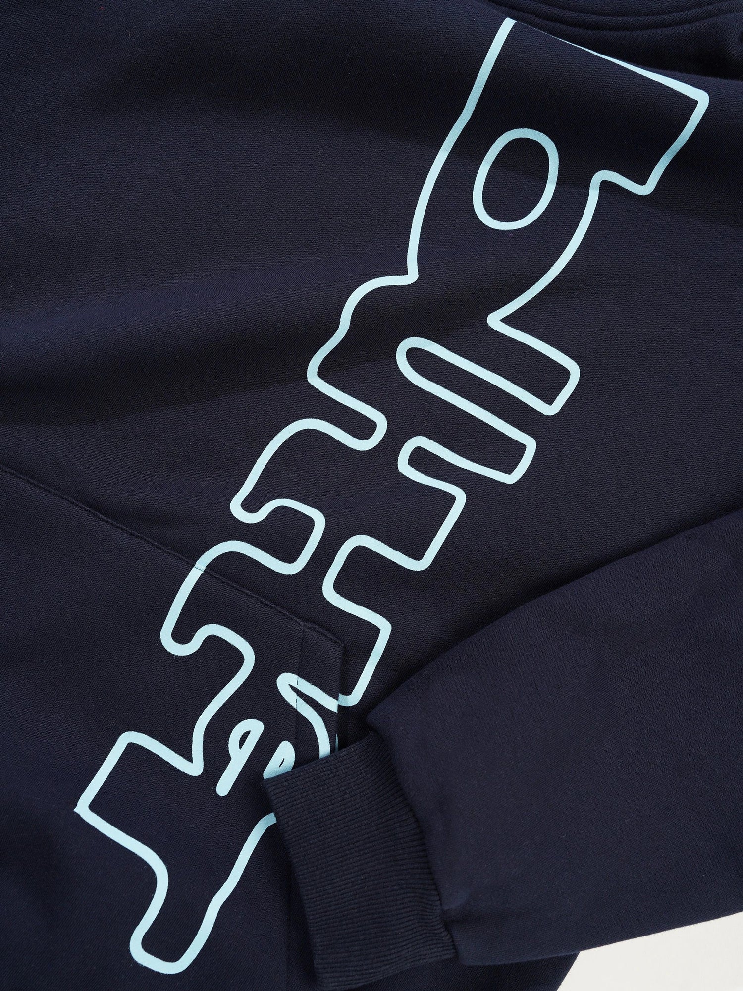 Warped Pullover Hood, Navy