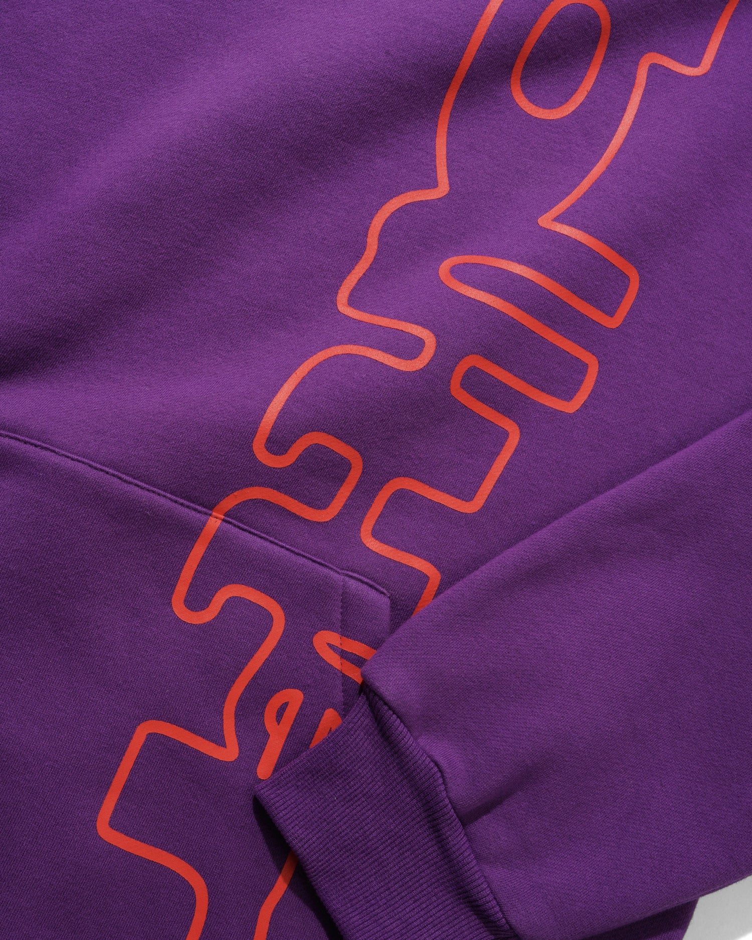 Warped Pullover Hood, Purple