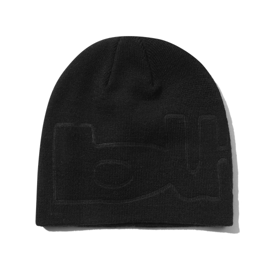 Warped Skully Beanie, Black