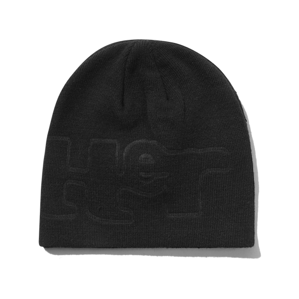 Butter Goods Warped Skully Beanie, Black