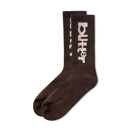 Warped Socks, Brown