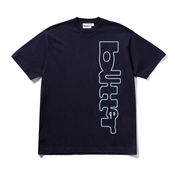 Butter Goods Warped Tee, Navy