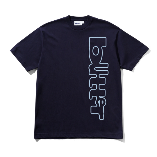 Warped Tee, Navy