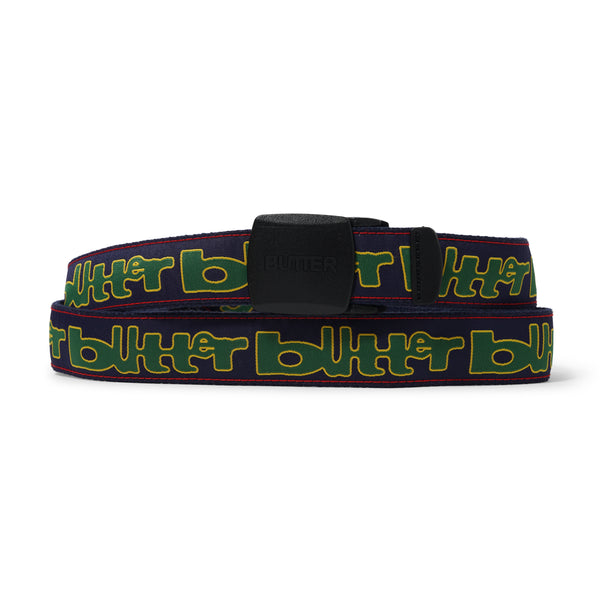 Butter Goods Warped Woven Belt, Navy