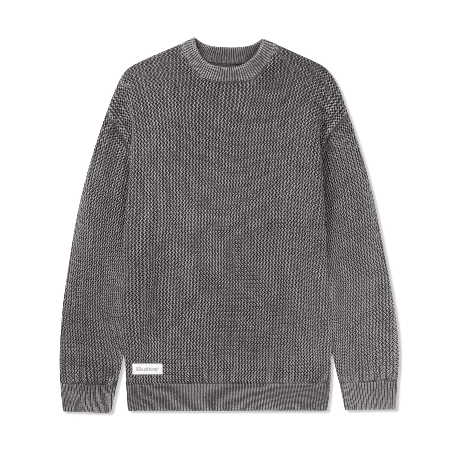 Washed Knitted Sweater, Washed Brown