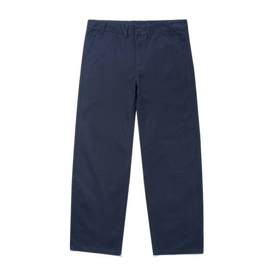 Washed Relaxed Pants, Navy