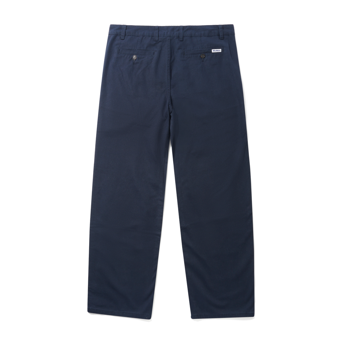 Washed Relaxed Pants, Navy