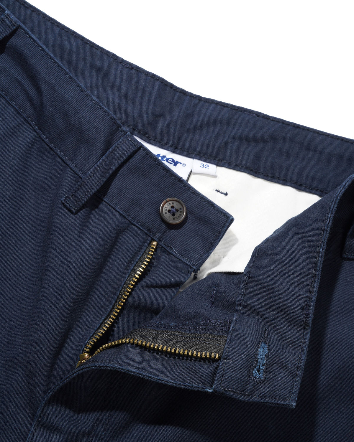 Washed Relaxed Pants, Navy