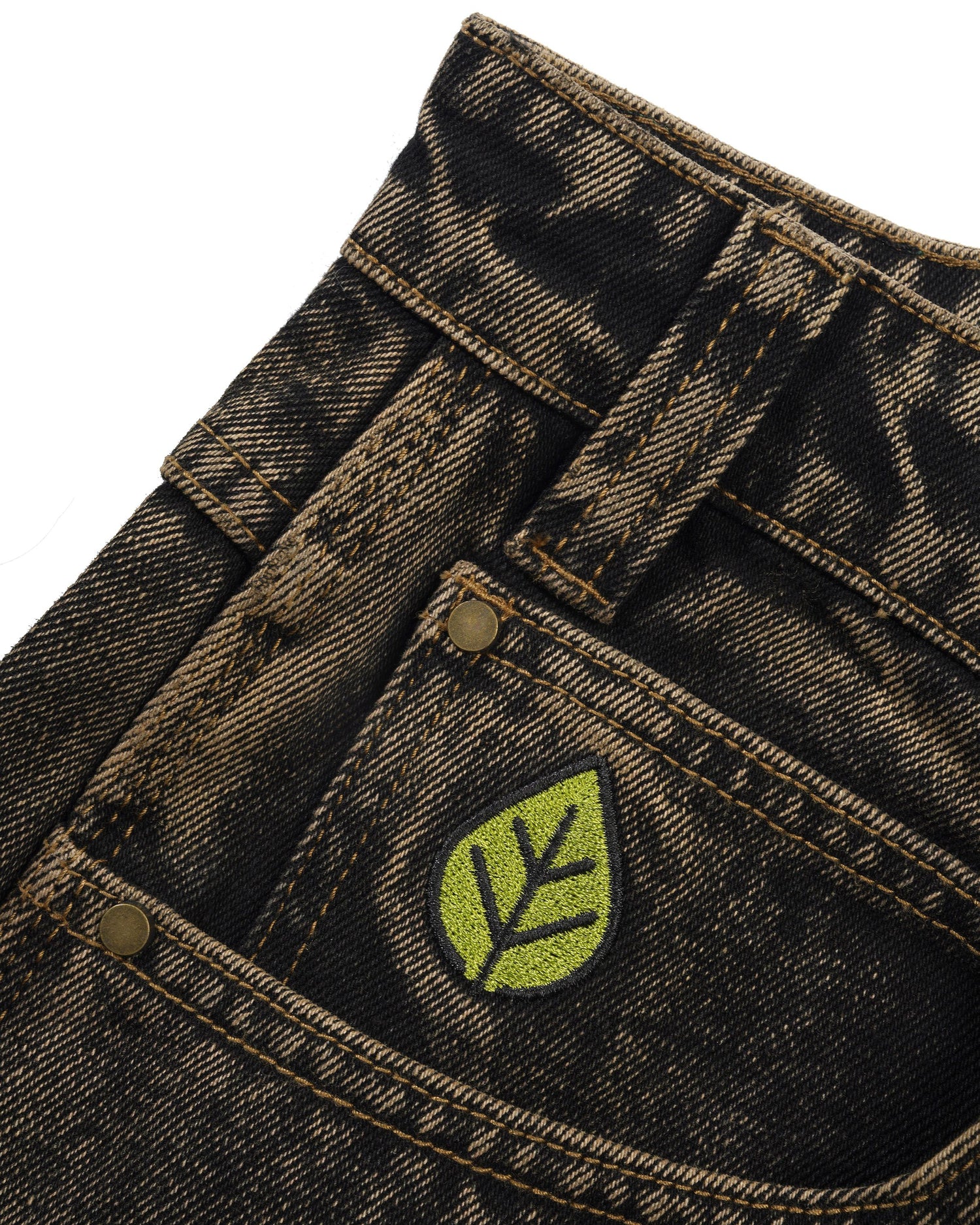 Weathergear Denim Shorts, Brown Tint