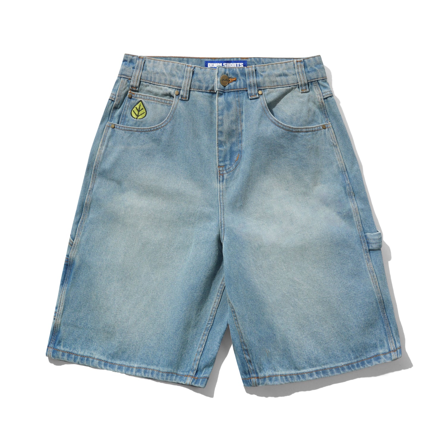 Weathergear Denim Shorts, Distressed Indigo