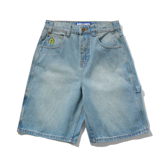 Weathergear Denim Shorts, Distressed Indigo