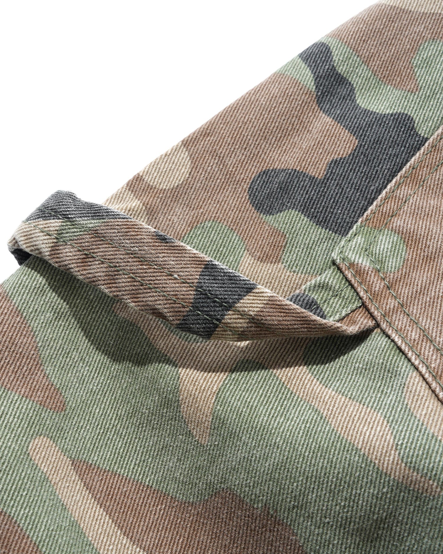 Weathergear Denim Shorts, Woodland Camo
