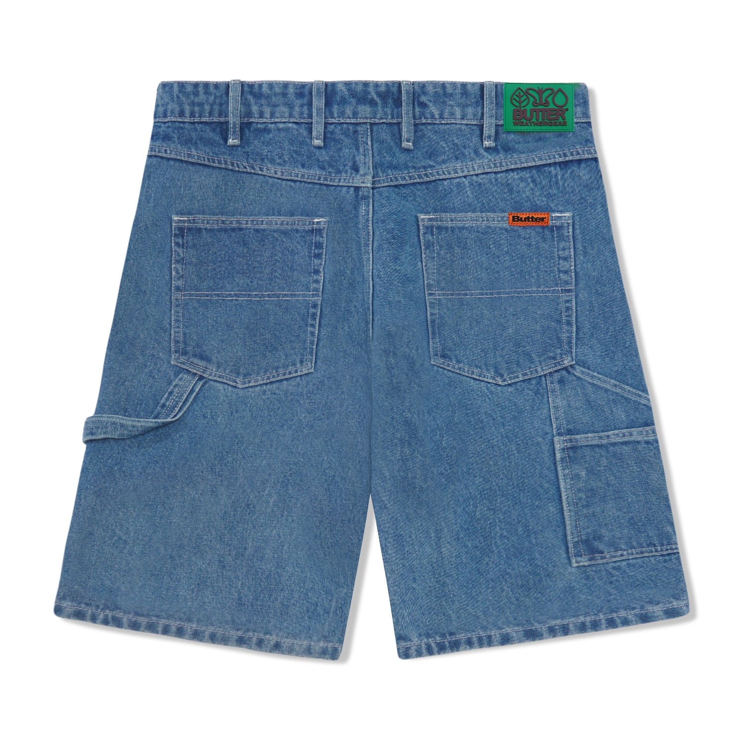 Weathergear Heavy Weight Denim Shorts, Mid Blue