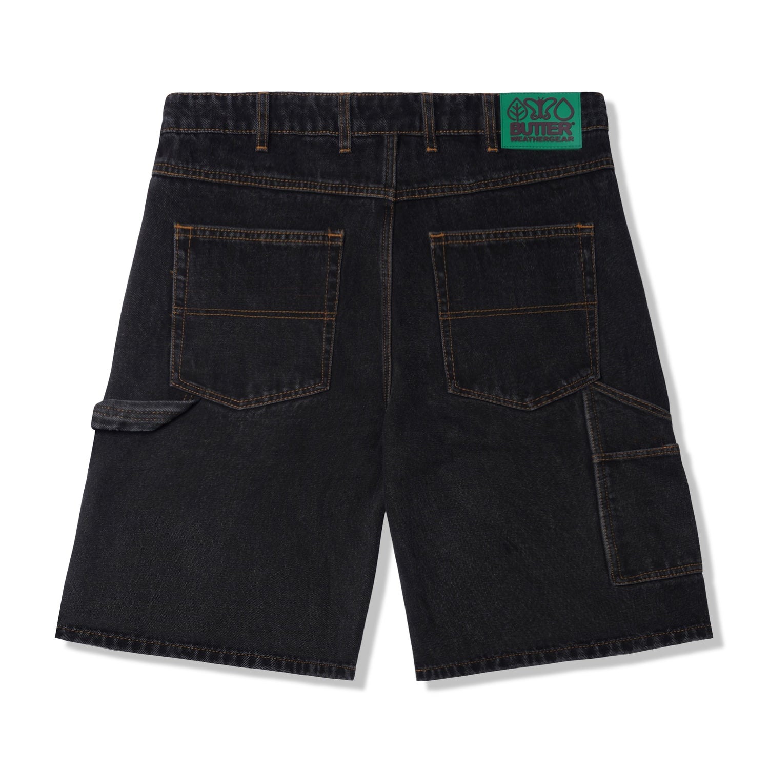 Weathergear Denim Shorts, Washed Black