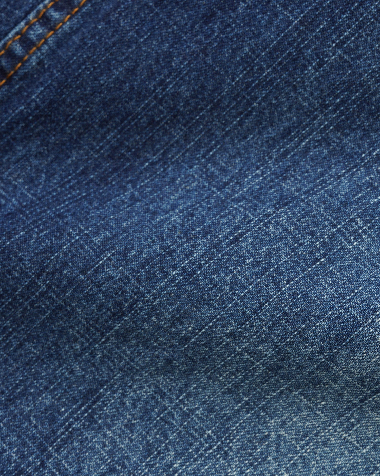 Wide Cut Denim Jeans, Dark Blue Slub