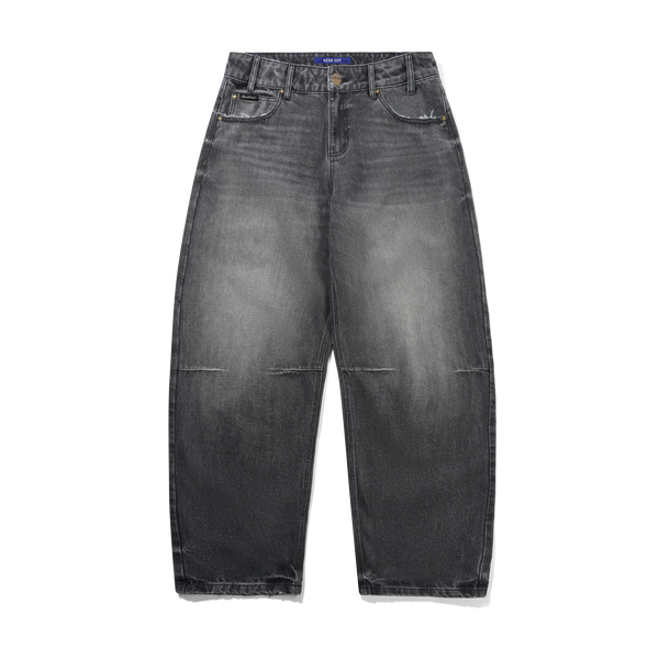 Butter Goods Wide Cut Denim Jeans, Distressed Grey