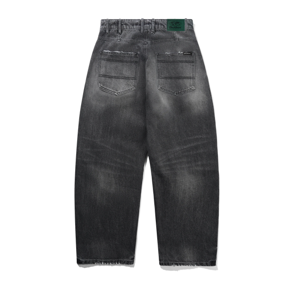 Butter Goods Wide Cut Denim Jeans, Distressed Grey