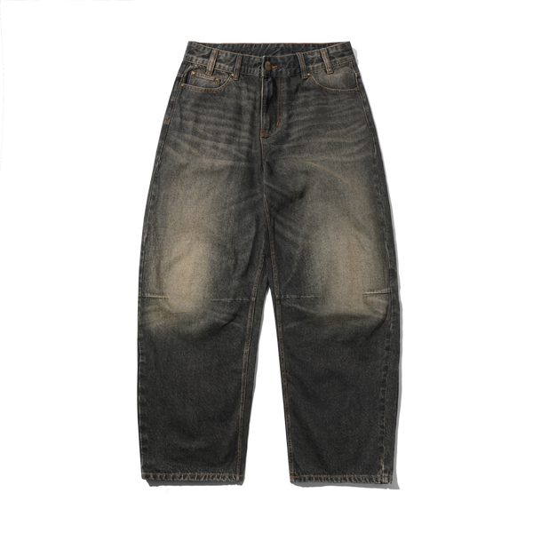 Butter Goods Wide Cut Denim Jeans, Faded Brown Wash
