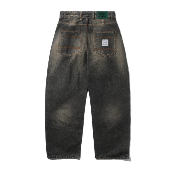 Butter Goods Wide Cut Denim Jeans, Faded Brown Wash