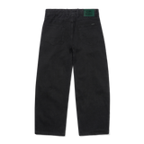 Wide Cut Denim Jeans, Flat Black