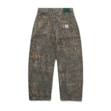 Wide Cut Denim Jeans, Forest Camo