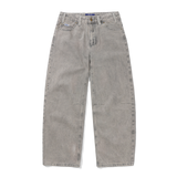 Wide Cut Denim Jeans, Grey Wash