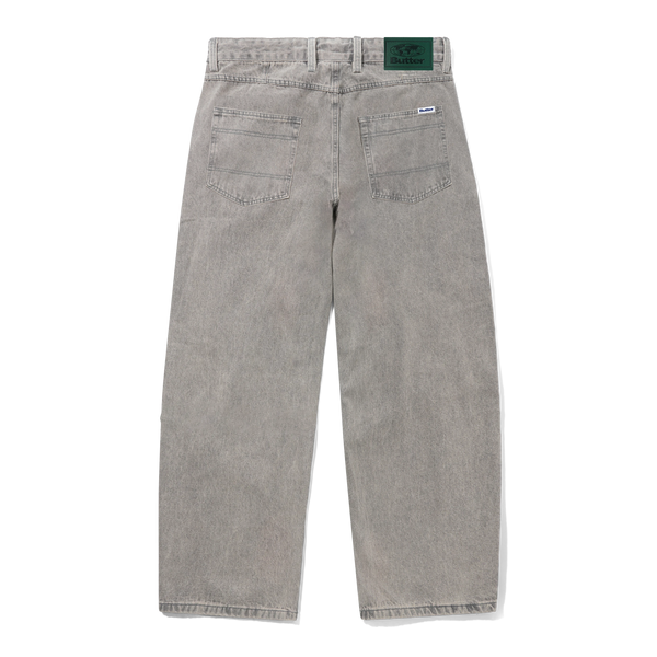 Butter Goods Wide Cut Denim Jeans, Grey Wash
