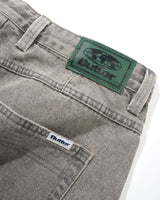 Wide Cut Denim Jeans, Grey Wash