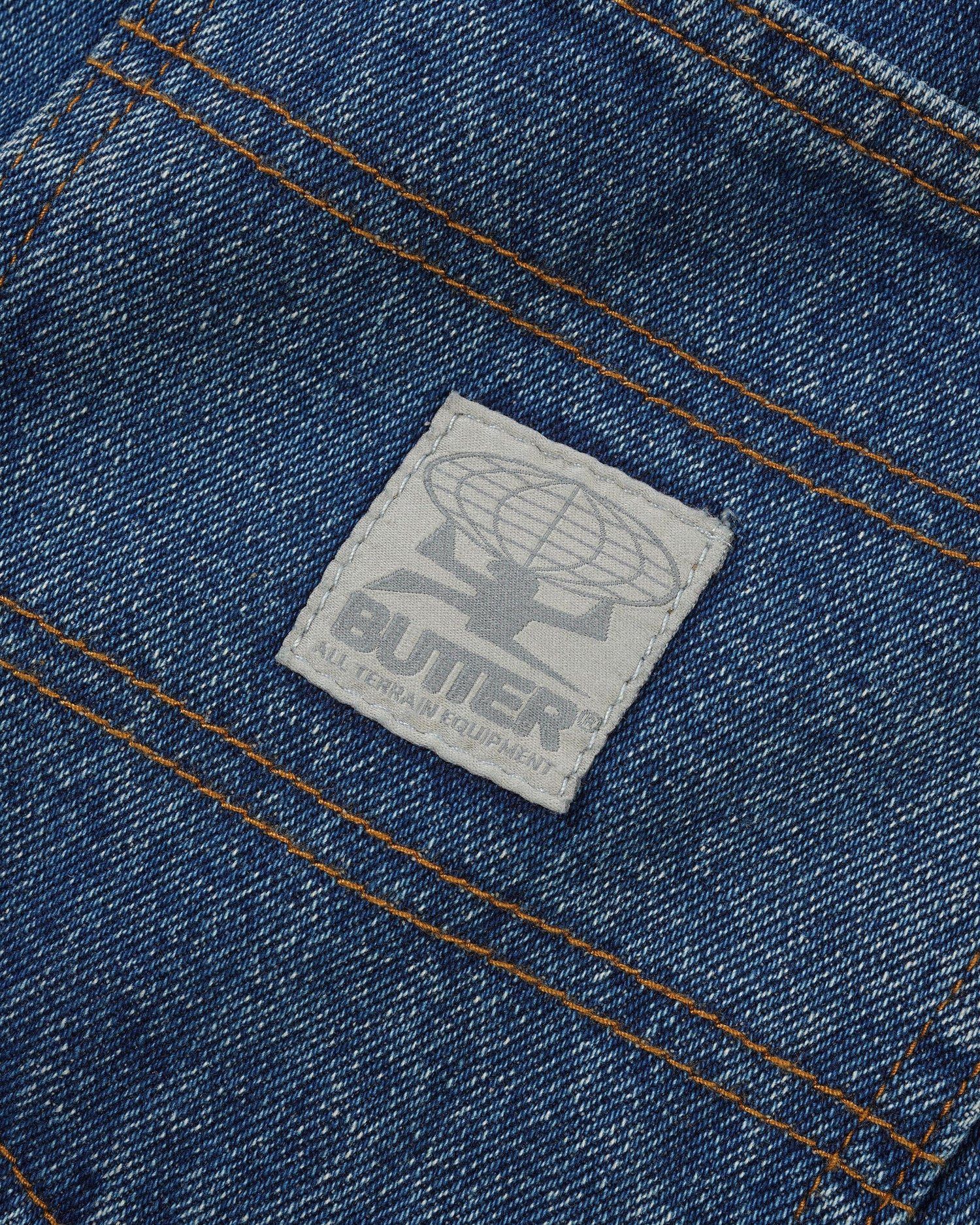 Wide Cut Denim Jeans, Mid Blue