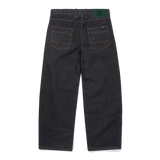 Wide Cut Denim Jeans, Raw Indigo