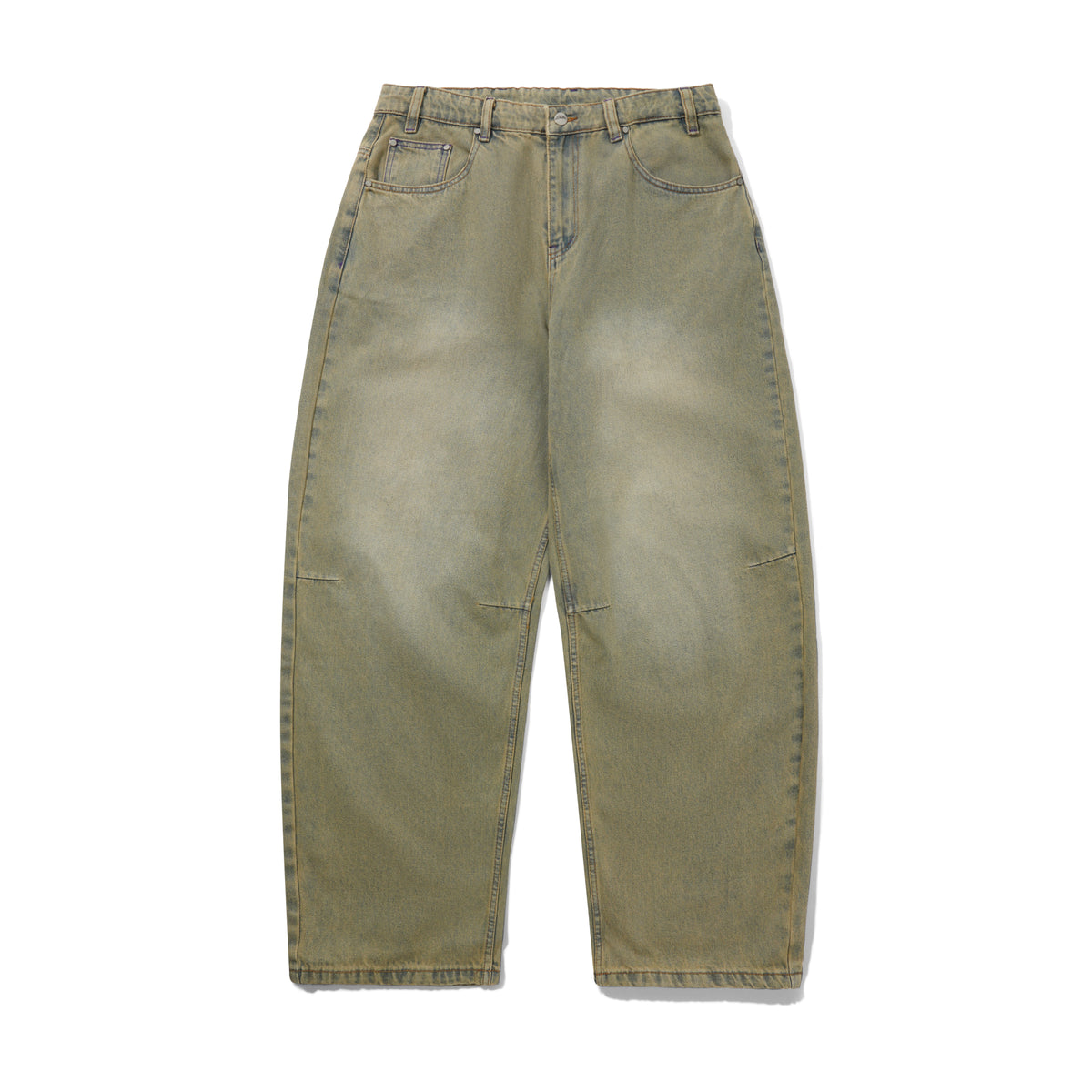 Wide Cut Denim Jeans, Sunfade Blue