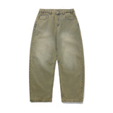 Wide Cut Denim Jeans, Sunfade Blue
