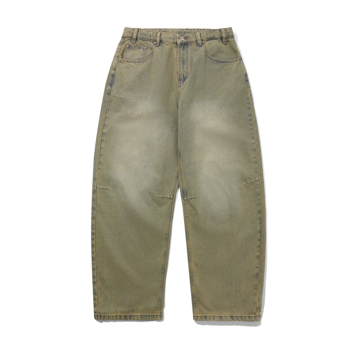 Wide Cut Denim Jeans, Sunfade Blue